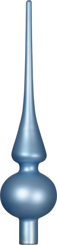Christbaumspitze Glas 26cm - Eisblau matt Produktbild 