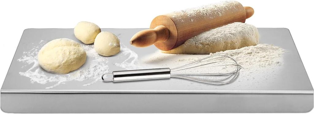 Stahl-Schneidebrett - nachhaltig - 1 Stück - 40x30 cm - Produktbild 
