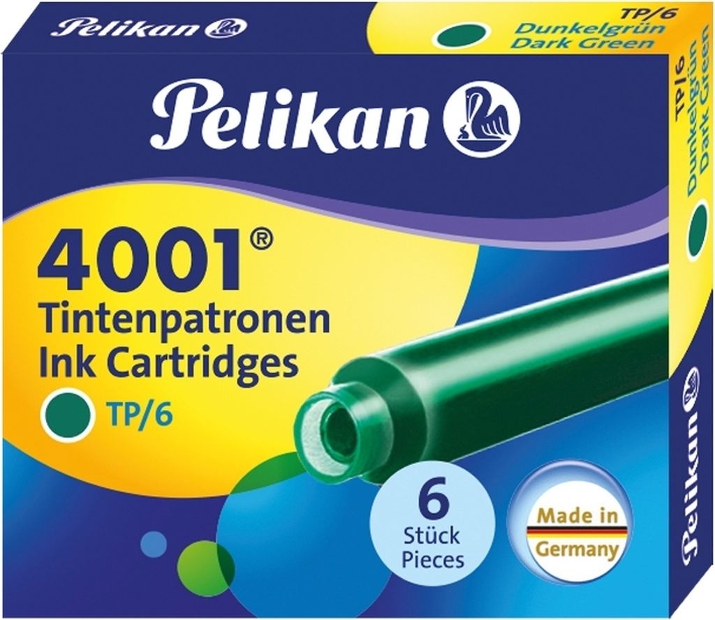 Pelikan - Tintenmuster Pelikan Donkergroen | Pak ein 6 Produktbild 
