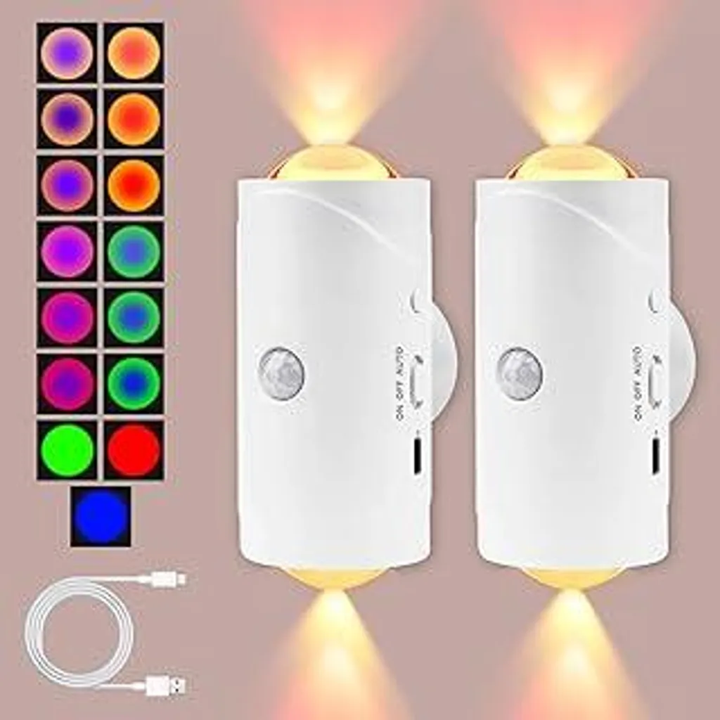 Lampada da comodino da tavolo a batteria con luce notturna a LED con sensore di movimento PIR wireless acquista in modo economico - spedizione gratuita, recensioni reali con foto