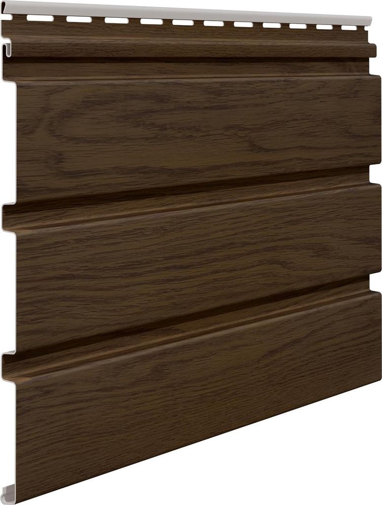 VILO Kunststoffpaneele SVP-08 - Deckenpaneele für Innen und Außen - Wandverkleidung Holzoptik - Witterungsbeständig - Länge 2.7M - Nussbaum