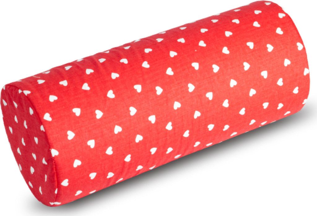 Zylinder Adele - Durchmesser 15 x 35 cm - Rot,Weiß