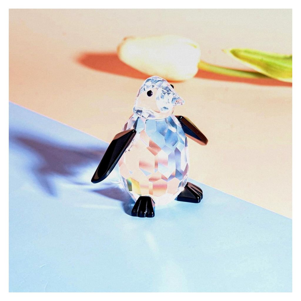 Pinguin-Figuren aus Kristall, Sammlerstück, Glas, Tierfiguren, Schreibtischdekoration, Ornamente