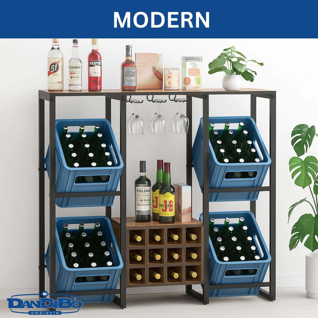 DanDiBo 96435 - Scaffale per casse di bevande, 6 casse con | WhichOne