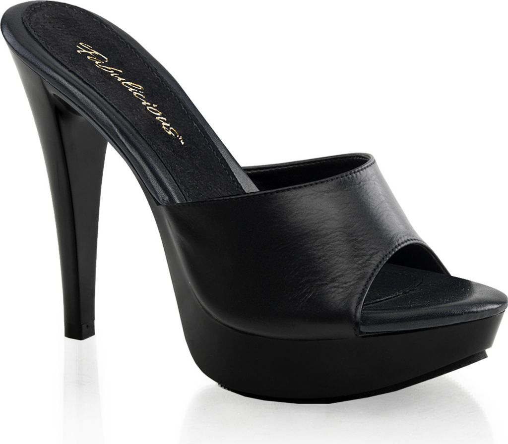 COCKTAIL-501L Damen Slipper von Fabulicious, Schwarz EU 40, US 10