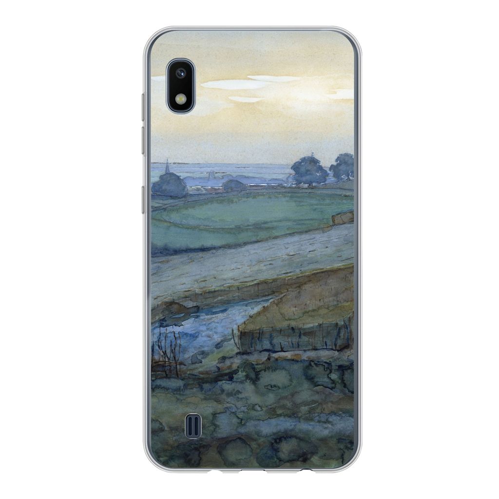 MuchoWow Handyhülle Schutzhülle Hülle für Samsung Galaxy A10 Landschaft bei Arnheim - Piet Mondrian Silikon Softcase Handy Hülle - Schutzhülle