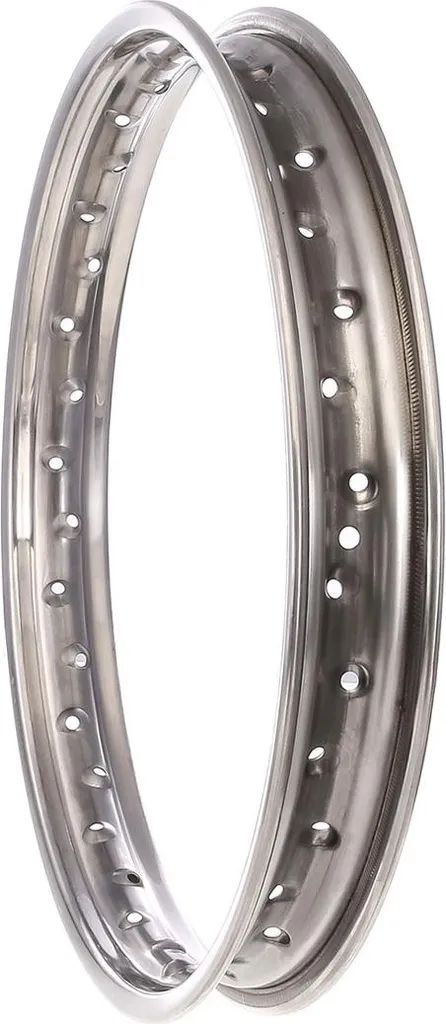 Cercle de roue moto en acier brut 1,85x19 adaptable pour rayons d'origine