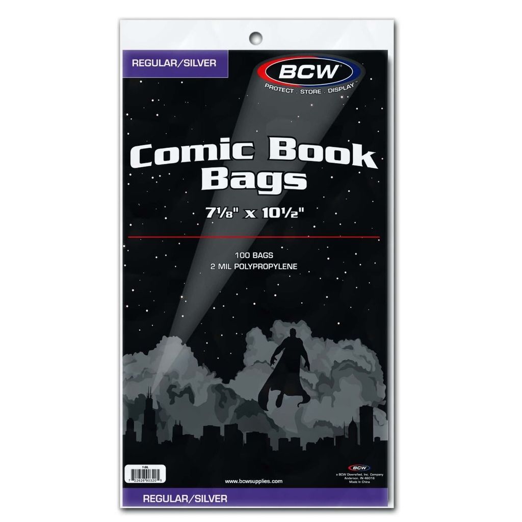 BCW BCW Silver Comic Book Bags (100 Hüllen)