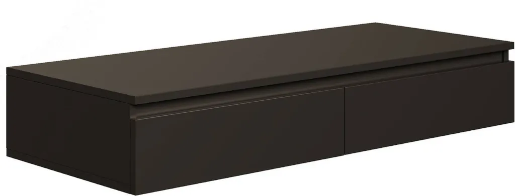 Mobile Sospeso Selsey Bemmi 120cm Nero - Scrivania e Toletta 2 in 1