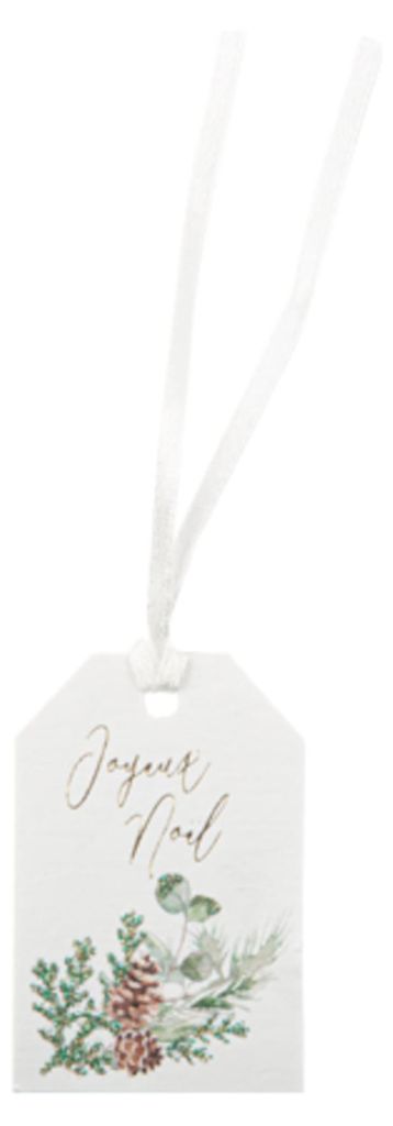 8 Geschenkanhänger Frohe Weihnachten Zauberwald 4x6cm mit Band - Einheitsgröße