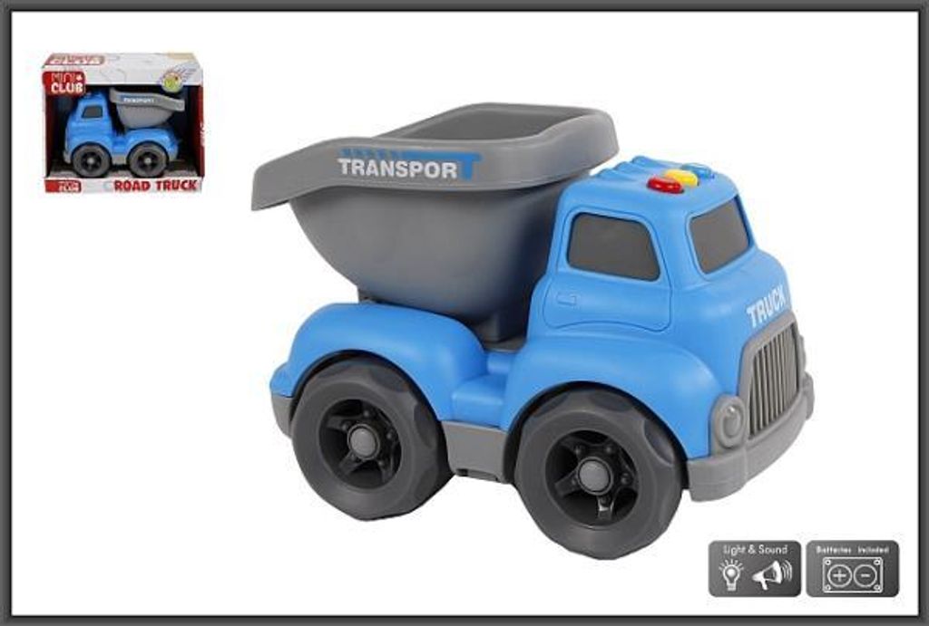Cilgro Mini-Club-Kipper mit Licht und Sound, 16 cm, blau