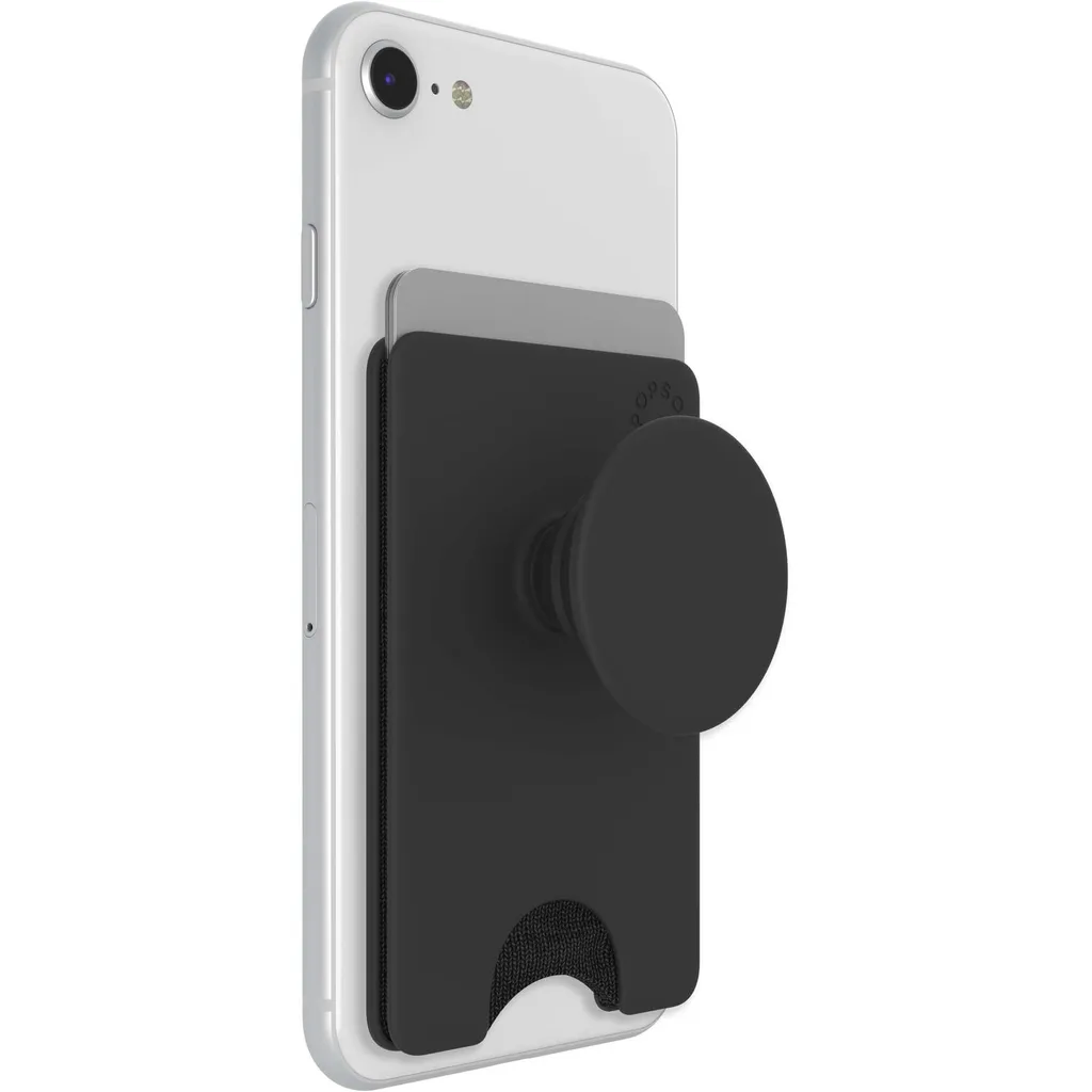 PopSockets PopWallet+ Nero, custodia per carte/visite + PopGrip Gen.2 - 2