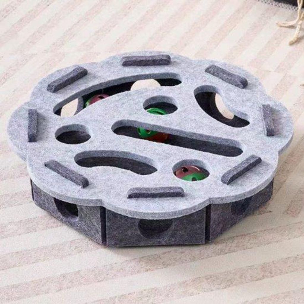 Jeu interactif pour chat, boîte en carton avec chaton, Image du produit 
