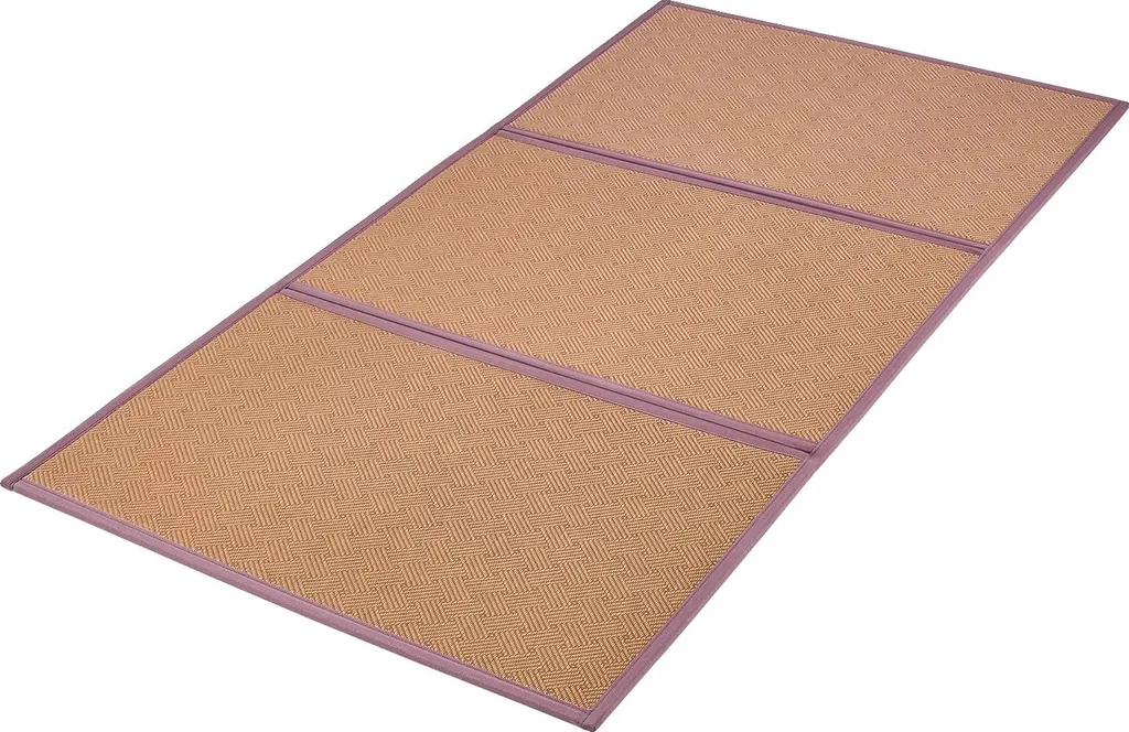 Tapis tatami contre le mal de dos pliable et respirant en jonc de mer