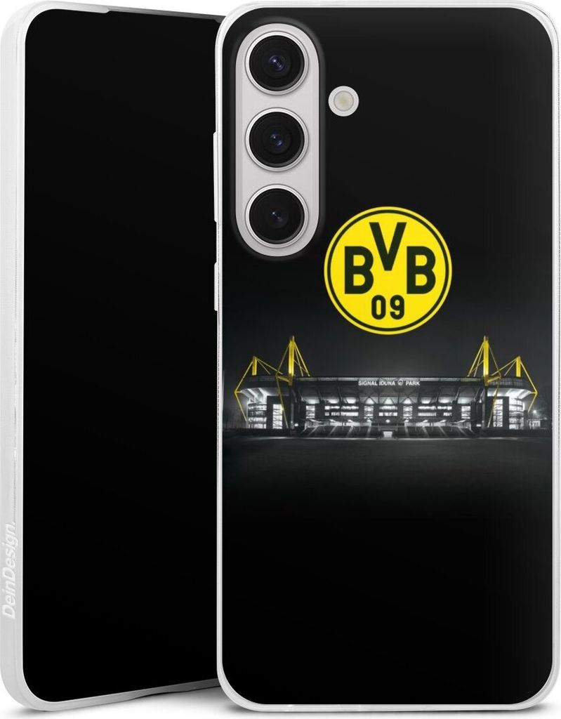 DeinDesign Slim Hülle für Samsung Galaxy S25+ Silikon Case Ultra Dünn Handyhülle BVB Borussia Dortmund Stadion