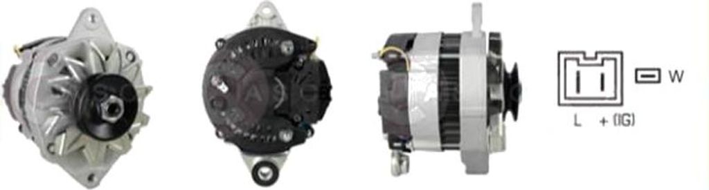 CASCO CAL15174AS Lichtmaschine Generator LiMa 60A 12V für RENAULT ESPACE I (J11) TRAFIC Kasten (TXX) TRAFIC Bus (TXW) 25 Schrägheck 21 Stufenheck