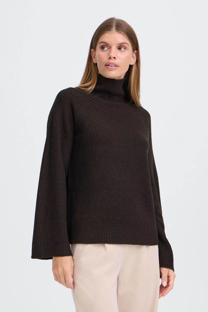 OXMO OXBMMNELLY TURTLENECK Damen Strickpullover Grobstrick Pullover regular fit