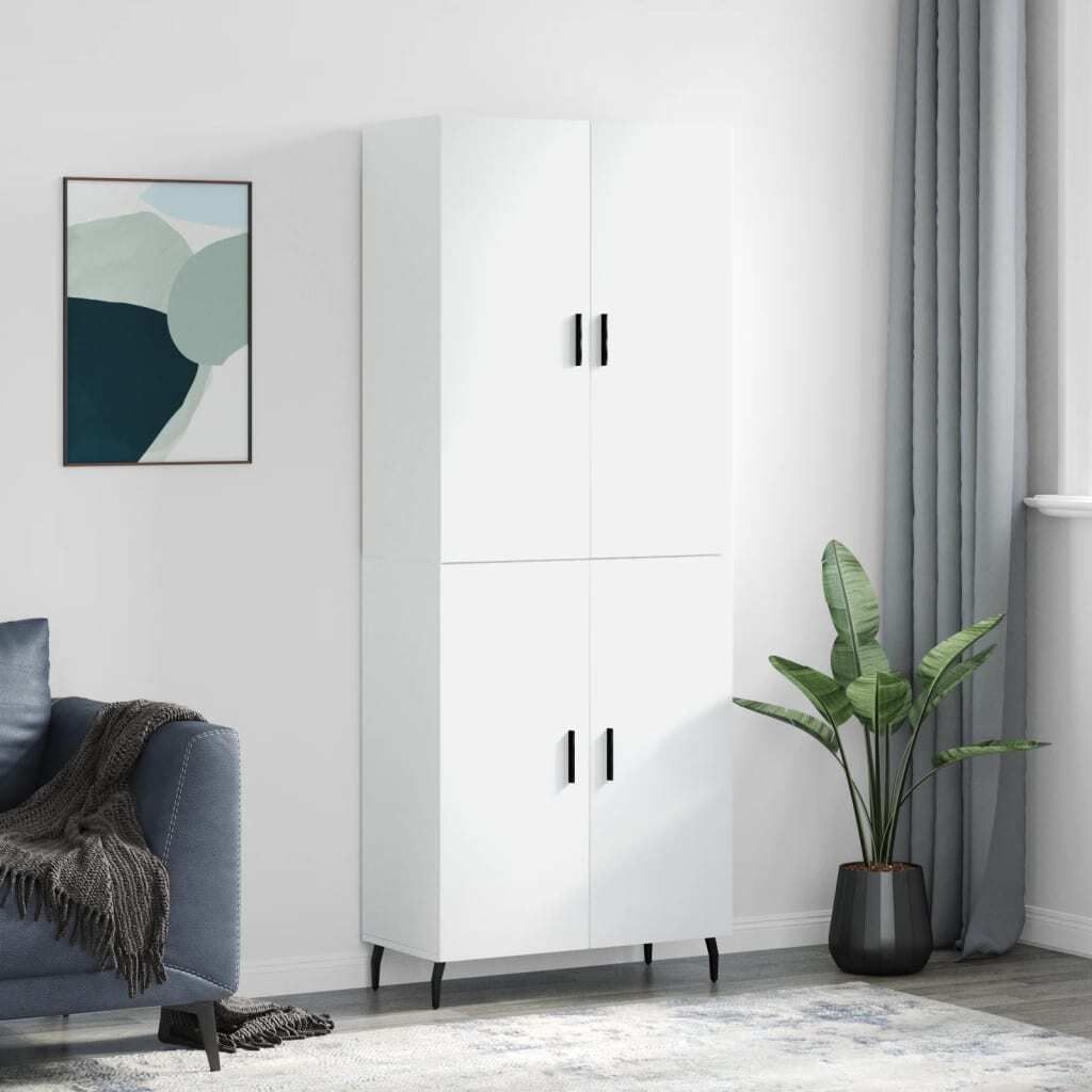 Maison Exclusive - Highboard Weiß 69,5x34x180 cm Holzwerkstoff