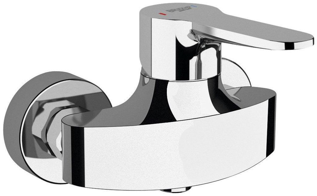 Bruckner SIEGER Wand-Duscharmatur, Abstand 100mm, Chrom Produktbild 