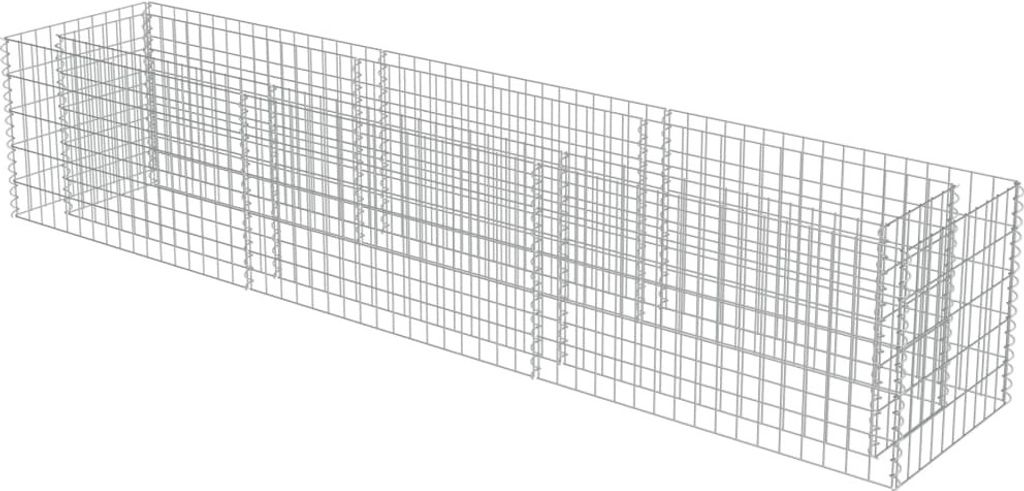 vidaXL Gabion haut-plateau Acier galvanisé 270×50×50 cm Image du produit 