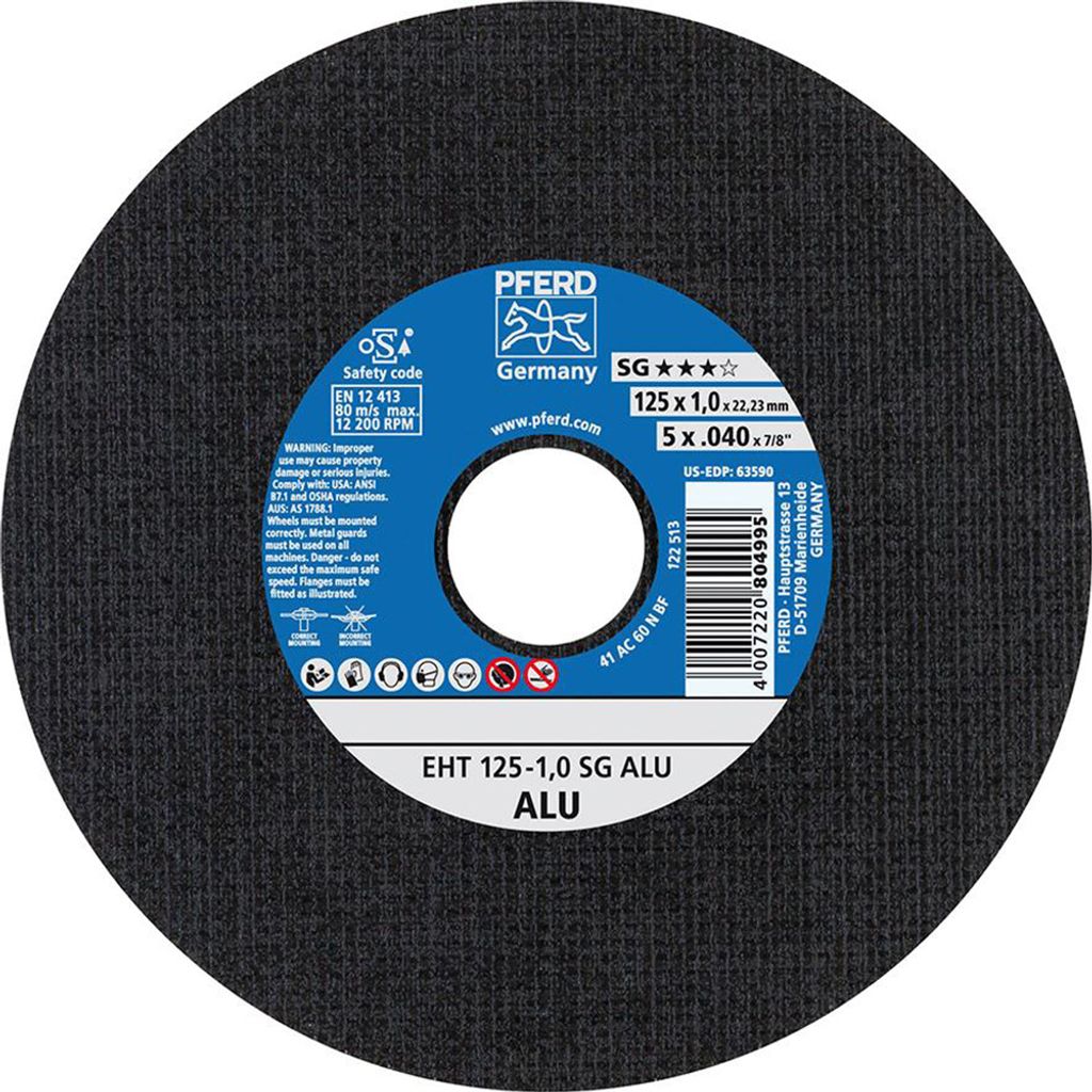 PFERD 61341115, 12,5 cm, 2,22 cm, 1 mm, 12200 RPM, 25 Stück(e)
