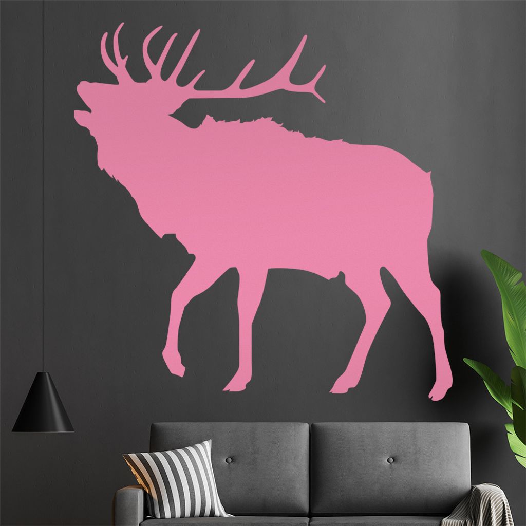 KIWISTAR Elch - Schweden Wandtattoo in 6 Größen - Wandaufkleber Wall Sticker - Dekoration, Küche, Wohnzimmer, Schlafzimmer, Badezimmer