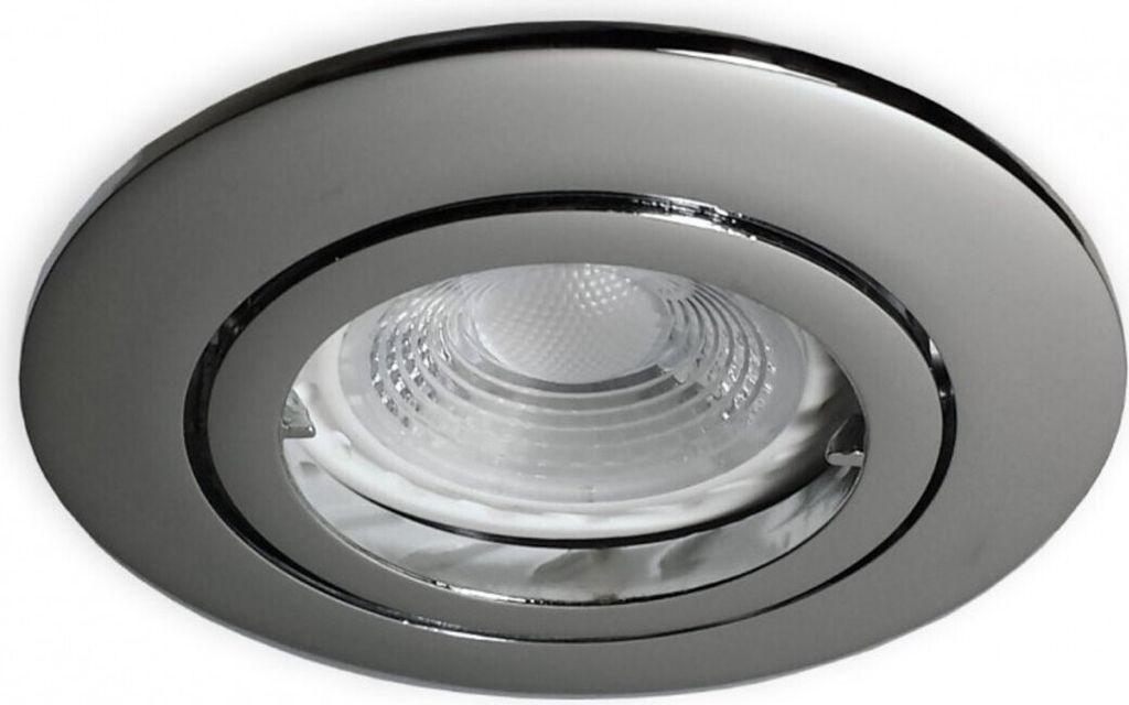 C-Light LED Strahler Set für 68 mm Lochbohrung chrom glänzend 12V 5 x 5,5W neutralweiss