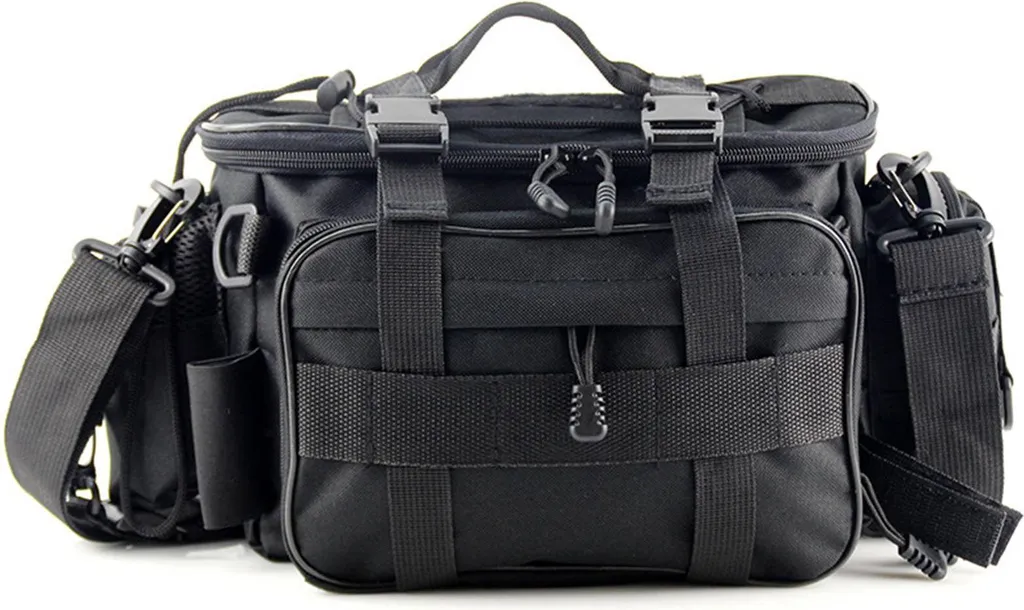 Sac pour équipement de pêche étanche et résistant avec poches multiples
