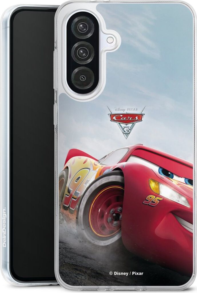 DeinDesign Handyhülle für Samsung Galaxy A56 5G Silikon Hülle Case Smartphone Schutzhülle Cars Lightning Mcqueen 95 Offizielles Lizenzprodukt