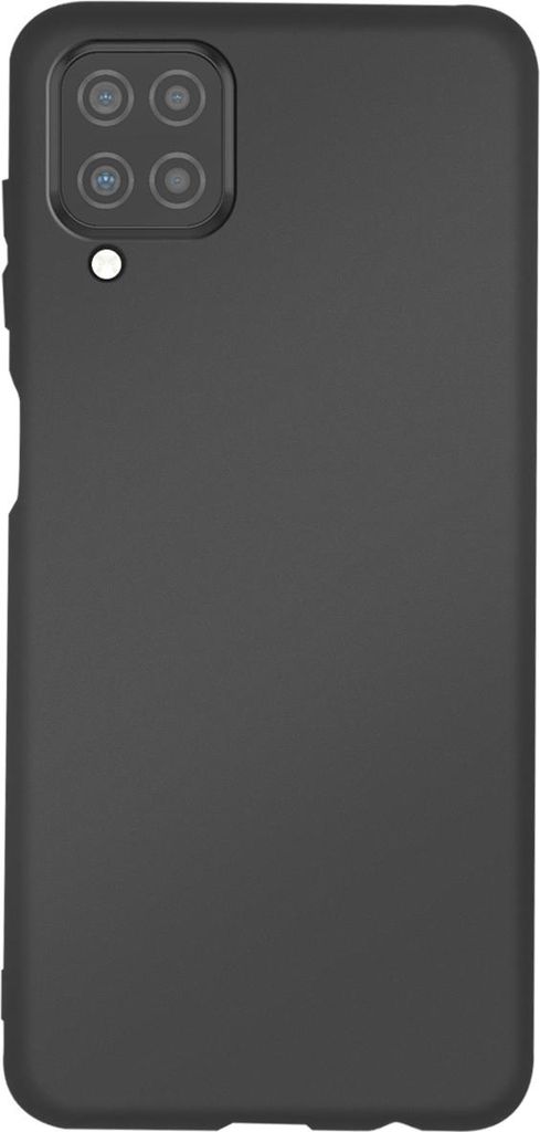 Jaym, Premium Silikonhülle Mikrofaser Samsung Galaxy A12, Schwarz