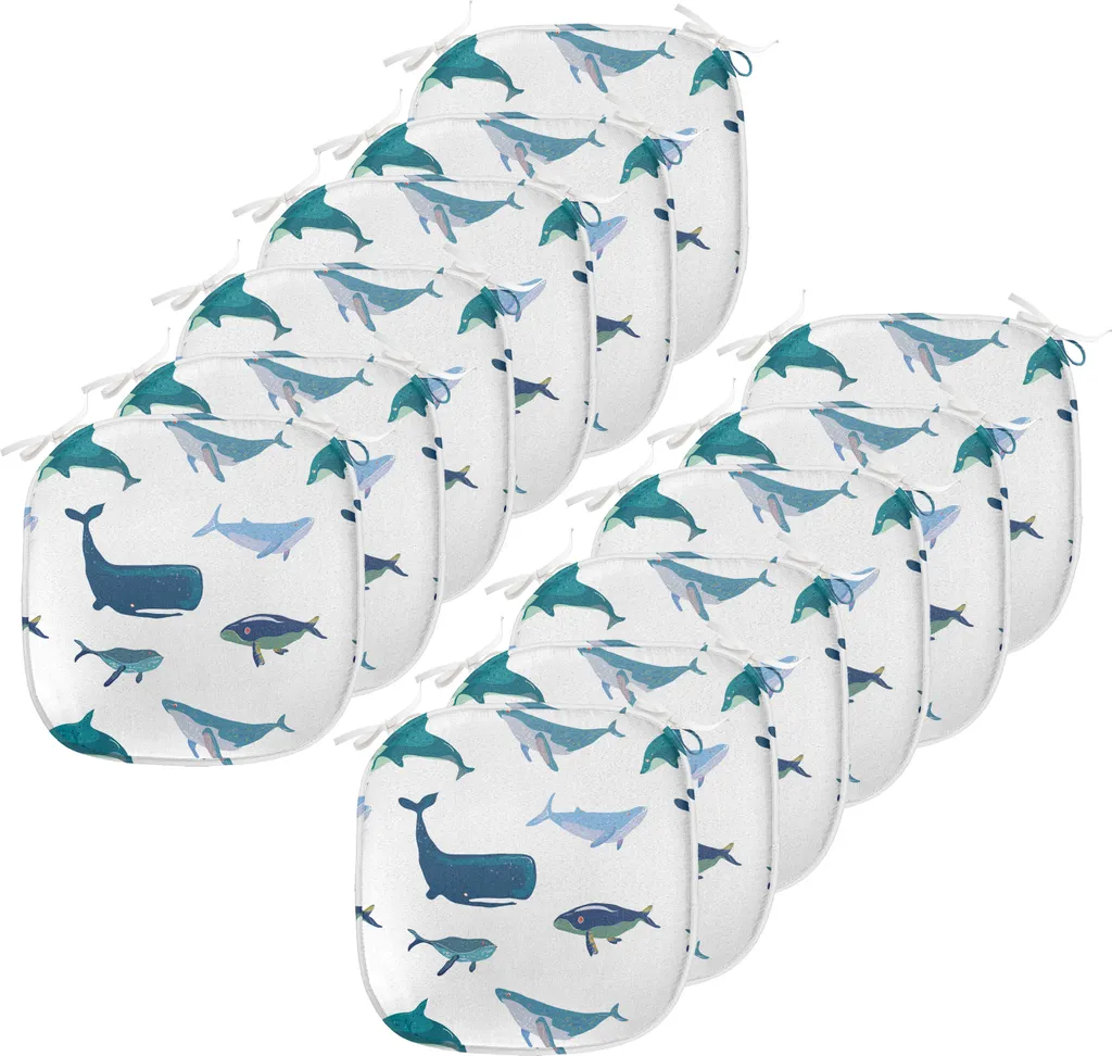 Cuscini Esterni 40x40 Impermeabili ABAKUHAUS | 12 Pezzi Sea Design