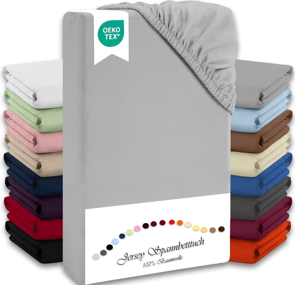 Jersey-Spannbettlaken für Kinder 70x140 cm hautfreundlich Produktbild 