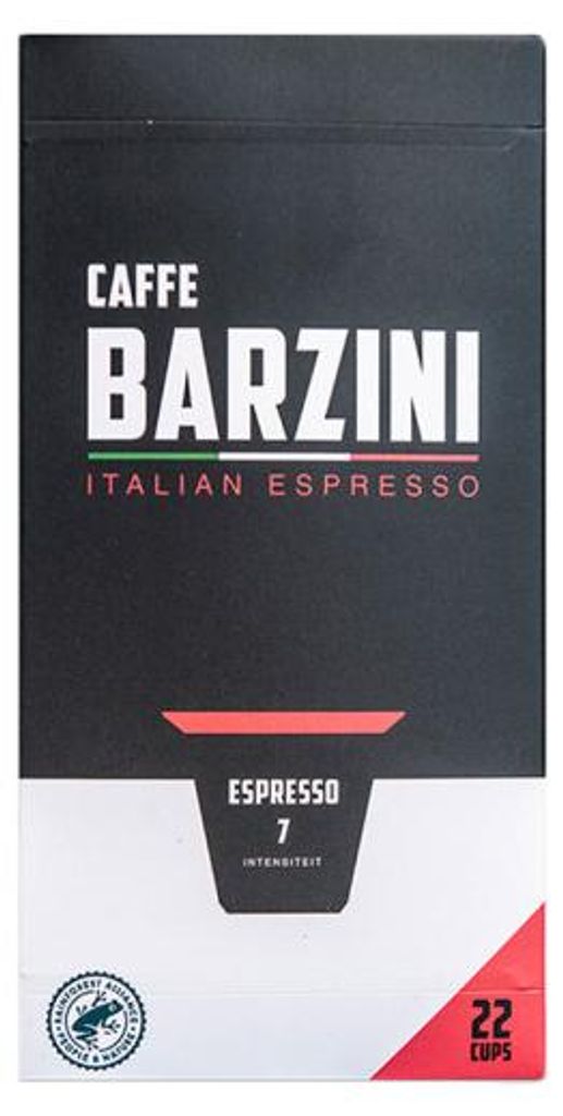 Kaffeekapseln geeignet für Nespresso Caffe Barzini Espresso, 22 Stk.