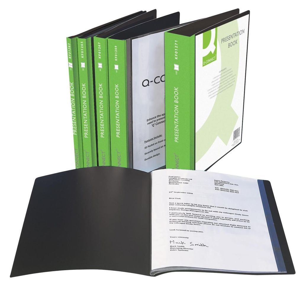 Connect Show Album A4 100 pockets, 23 cm, 31 cm, Schwarz Produktbild 