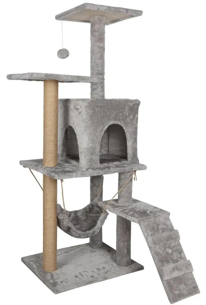 Arbre à chat multi-activités 126 cm - Idéal pour le jeu et le repos