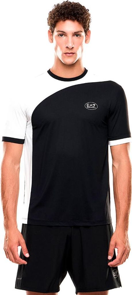 Ea7 Emporio Armani Tennis Pro Kurzarm-t-shirt Schwarz 3XL Mann Schwarz 3XL