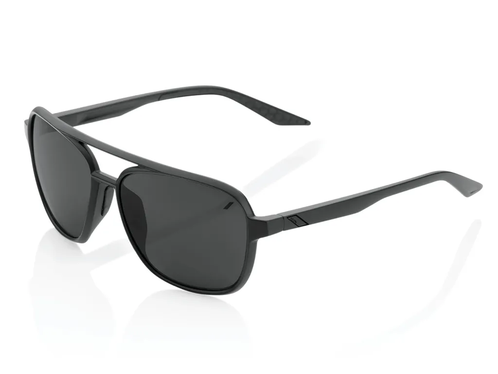 Lunettes 100% Kasia Sport : Monture Noir Mat et Verre Miroir Noir