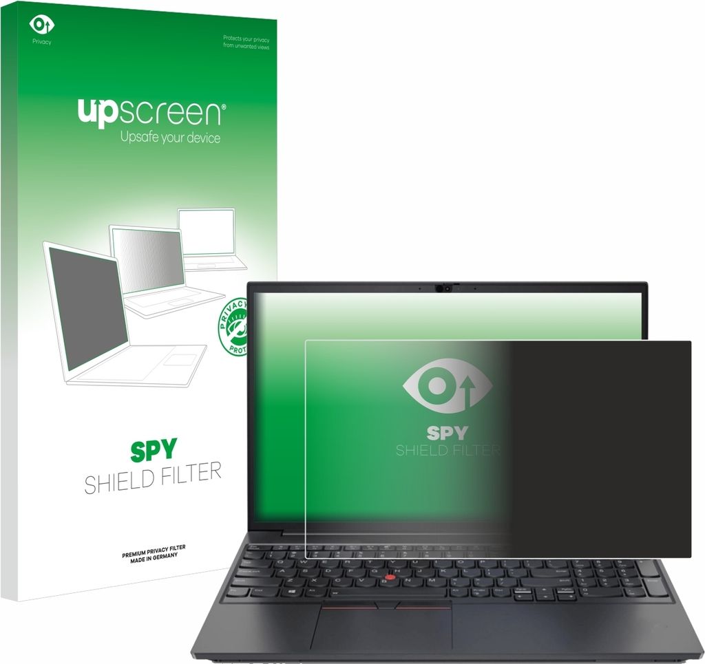 upscreen Blickschutzfilter für Lenovo ThinkPad E15 Gen 3 Anti-Spy Privacy Filter Sichtschutz Blaulicht-Schutz
