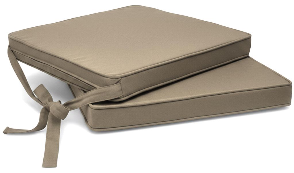 Beautissu 2er Set Loft SK Stuhlkissen Taupe, 45x40x5cm Produktbild 