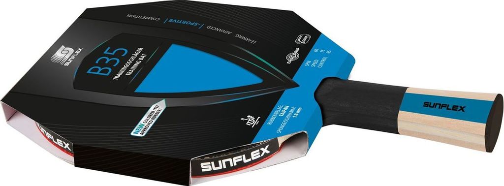 Sunflex Tischtennisschläger "Color Comp 35", Blau
