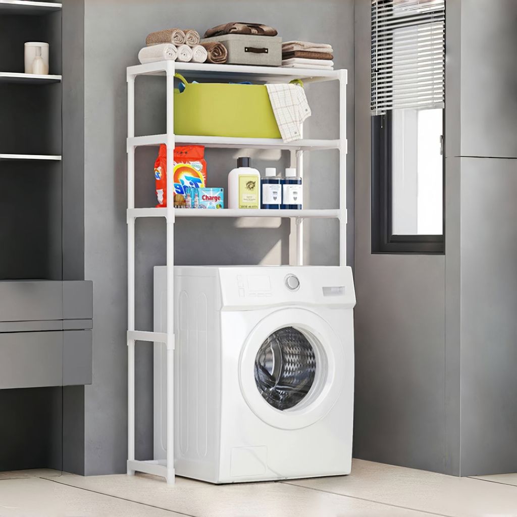 Badregale, 3-stufiges Lagerregal, großer Platz und großes Produktbild 1