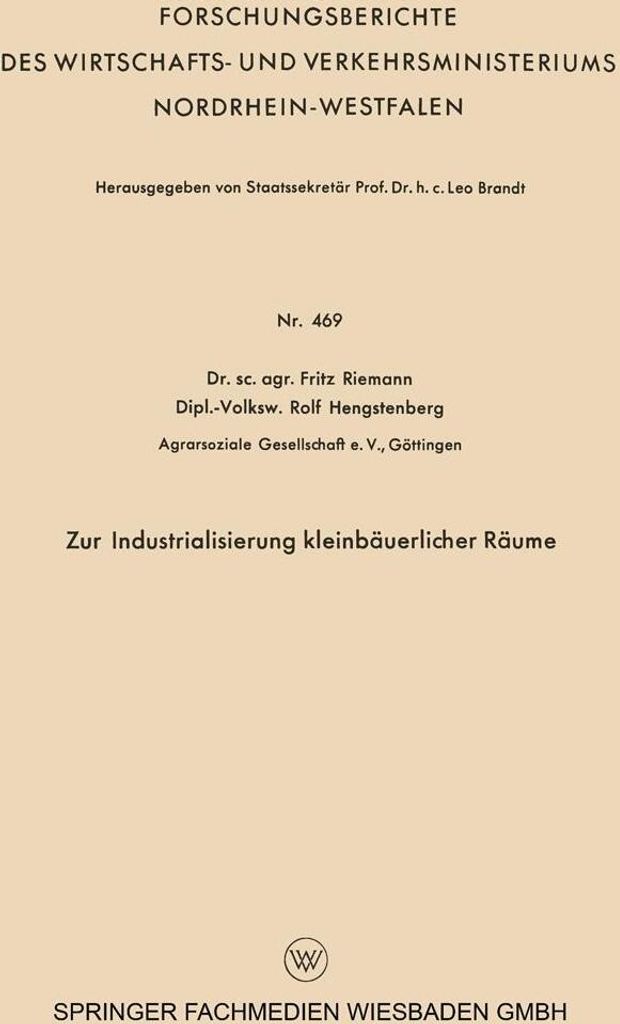 Zur Industrialisierung kleinbäuerlicher Räume