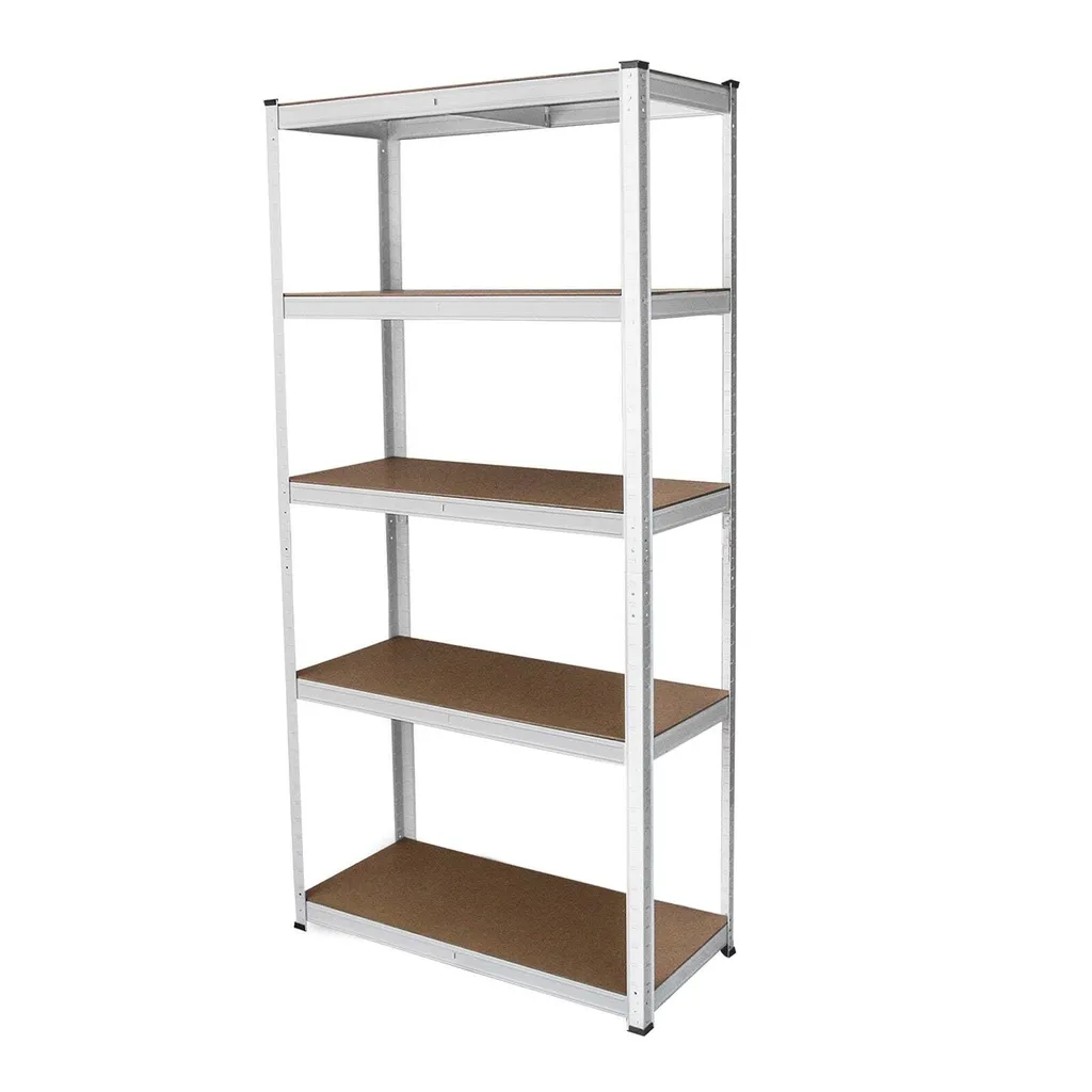 Rayonnage Acier Blanc Lot de 3 E-Rax : Étagère d'Atelier Robuste - 6