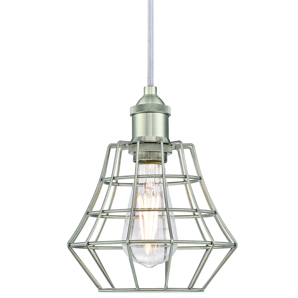Suspension Nathan Nickel brossé - Solution Éclairage Moderne et Durable - 2
