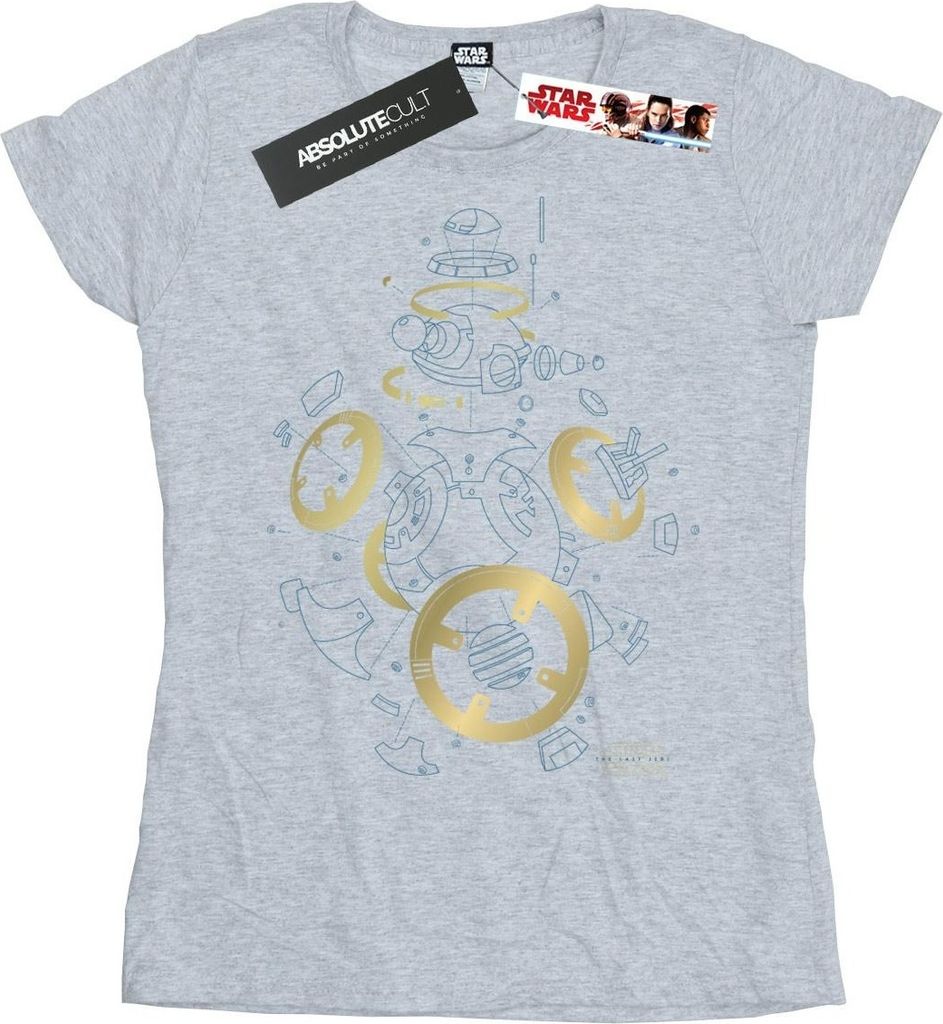 Star Wars - "The Last Jedi" T-Shirt für Damen BI42516 (L) (Grau)