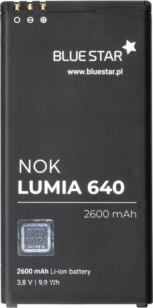 Bluestar Akku Ersatz kompatibel mit Nokia Lumia 640 2600mAh Li-lon Austausch Batterie Premium Accu T5C