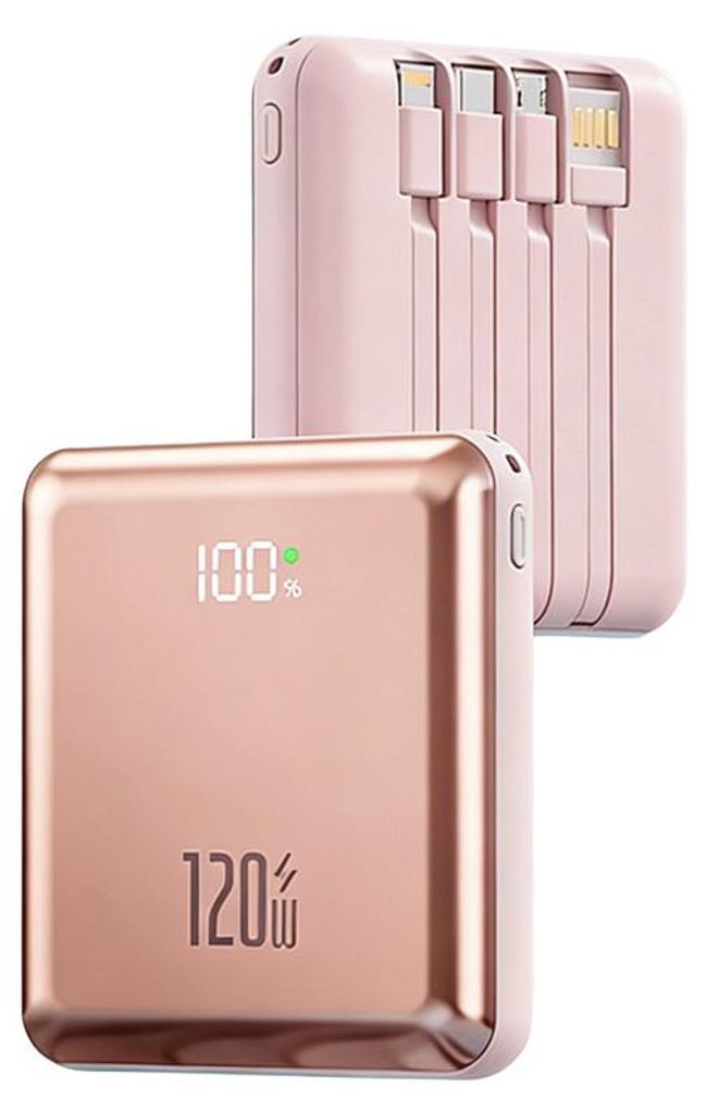 Mini Powerbank 20000mAh mit integriertem Kabel, Produktbild 