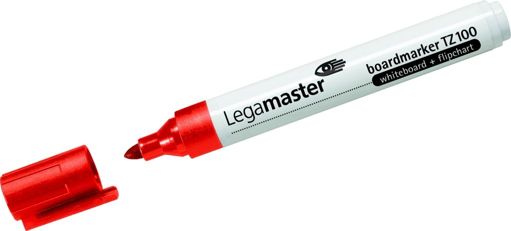 Legamaster TZ 100 Whiteboard- und Flipchart-Marker rot 1,5 - 3,0 mm, 10 St.