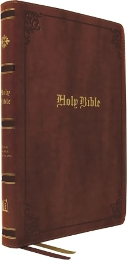 Bible KJV Large Print : finie la fatigue visuelle avec le cuir brun