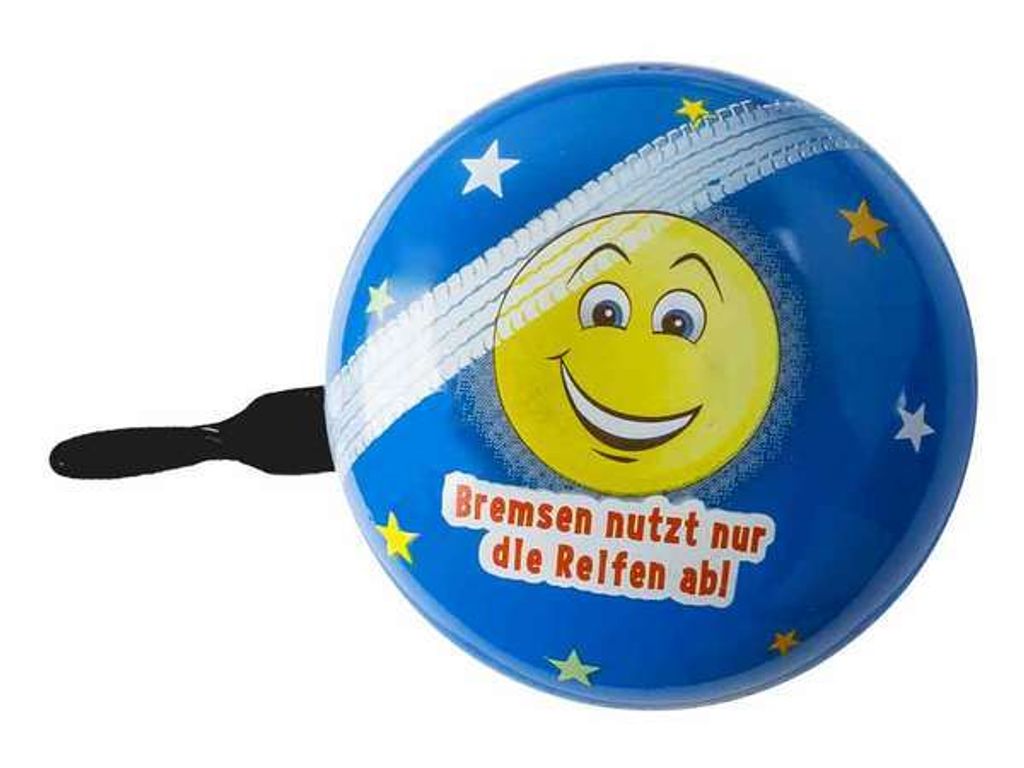 Fahrradklingel Emoji blau 60 mm - bbeBells 52356 - Glocke Klingel Läute Schelle